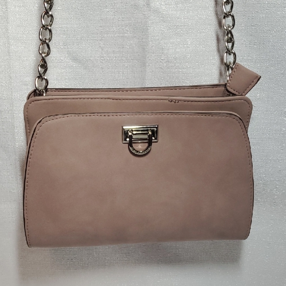 Enzo Angiolini Taupe Crossbody Bag